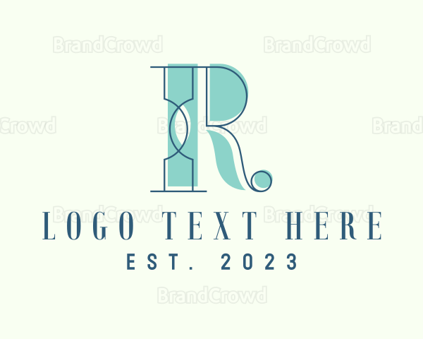 Creative Pillar Boutique Letter R Logo