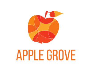 Summer Apple Fruit logo design