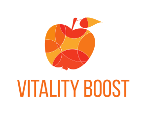 Vitality - Summer Apple Fruit logo design