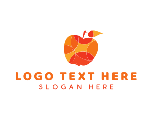Vitality - Summer Apple Fruit logo design