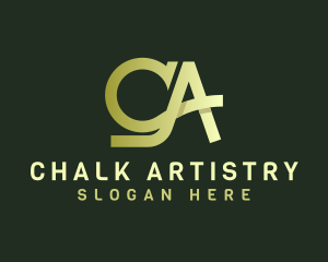 Luxury Financing Agency Letter CA logo design