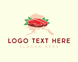 Steamed Crab - Yak Meat Alaska logo design