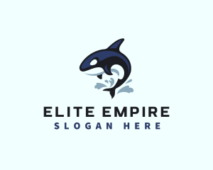 Wild Orca Whale logo design