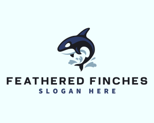 Wild Orca Whale logo design