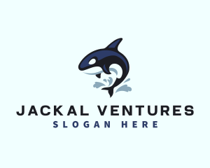 Wild Orca Whale logo design