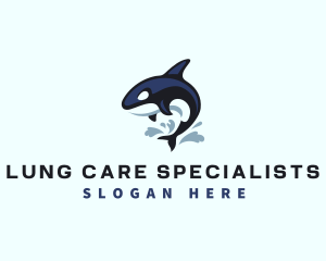 Wild Orca Whale logo design