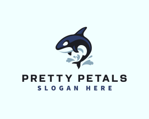 Wild Orca Whale logo design