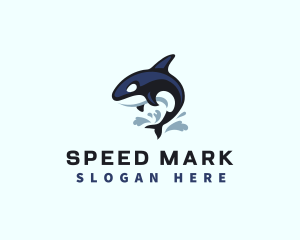 Wild Orca Whale logo design