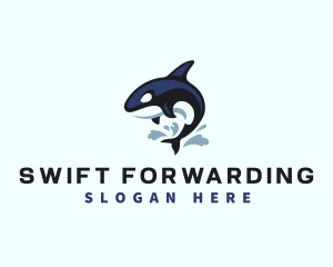 Wild Orca Whale logo design