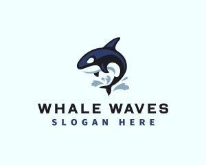 Whale - Wild Orca Whale logo design