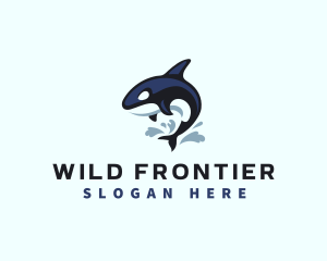 Wild Orca Whale logo design