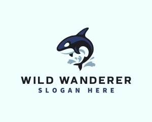 Wild Orca Whale logo design