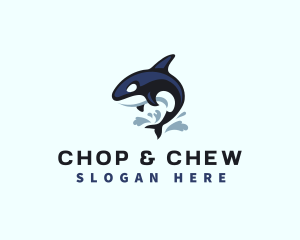 Wild Orca Whale logo design