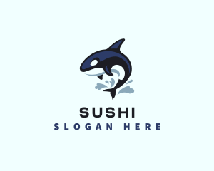 Wild Orca Whale logo design