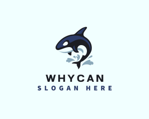 Arctic - Orca Whale Splash logo design