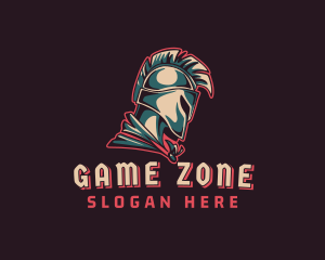 Gaming Spartan Warrior logo design