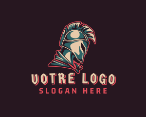 Helmet - Gaming Spartan Warrior logo design