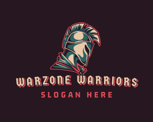 Gaming Spartan Warrior logo design