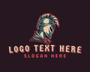 Soldier - Gaming Spartan Warrior logo design
