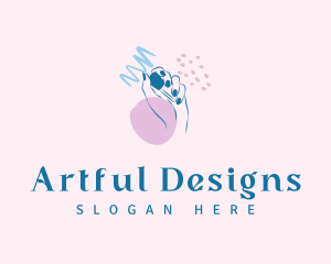 Scribble Nail Salon logo design