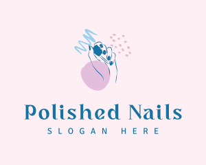 Scribble Nail Salon logo design