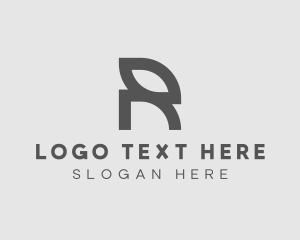 E Commerce - Modern Generic Leaf Letter R logo design
