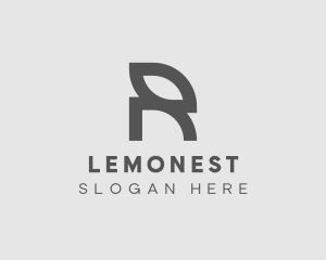 Modern Generic Leaf Letter R Logo