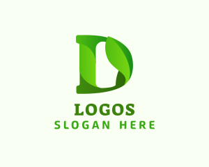 Leaf Plant  Landscaping Logo