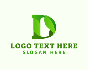 Vegetarian - Leaf Plant  Landscaping logo design