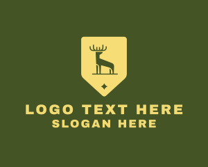 Badge - Deer Shield Badge logo design