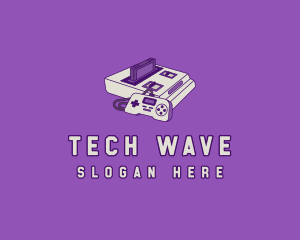 Electronic - Retro Gaming Console logo design