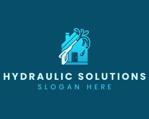 Hydraulic - House Pressure Washer logo design