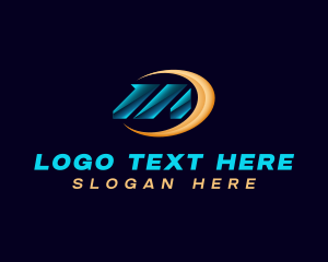 Professional - Metallic Emblem Letter M logo design