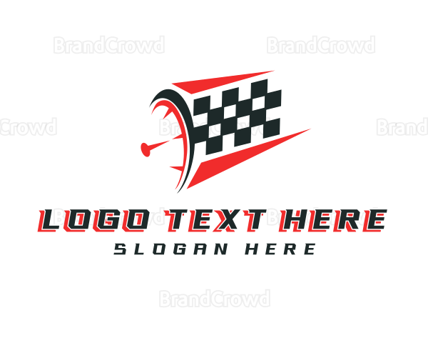 Speedometer Fast Race Logo