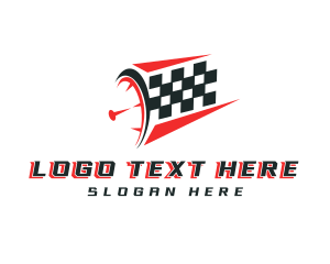 Speed - Speedometer Fast Race logo design