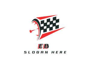 Speedometer Fast Race logo design