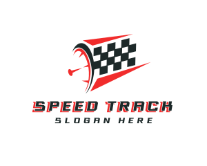 Racing - Speedometer Fast Race logo design