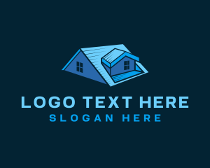 Roof - House Roofing Builder logo design