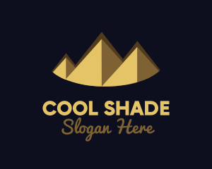 Shade - Gold Pyramid Peak logo design