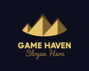 Mountain - Gold Pyramid Peak logo design