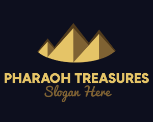 Gold Pyramid Peak logo design