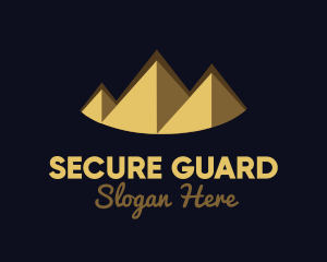 Mountain - Gold Pyramid Peak logo design