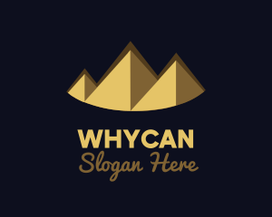 Historian - Gold Pyramid Peak logo design