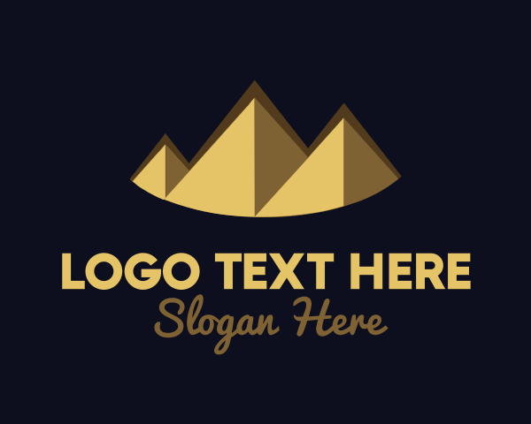 Adventure - Gold Pyramid Peak logo design