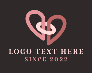 Dating App - Wedding Planner Heart logo design