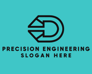 Engineering - Mechanical Construction Engineering logo design