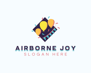 Festival Balloon Party logo design