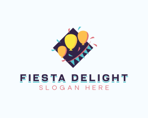 Fiesta - Festival Balloon Party logo design