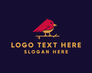 Goldfinch - Little Finch Bird logo design