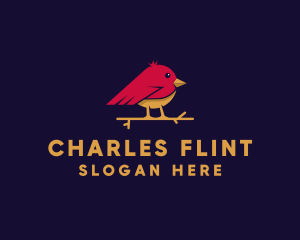 Little Finch Bird logo design